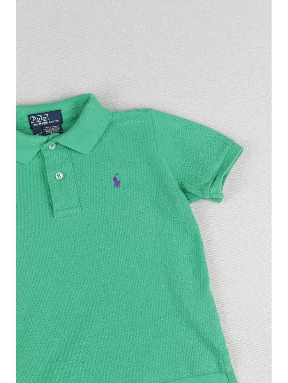 00'S Polo Ralph Lauren Kids Green Short Sleeve Polo
